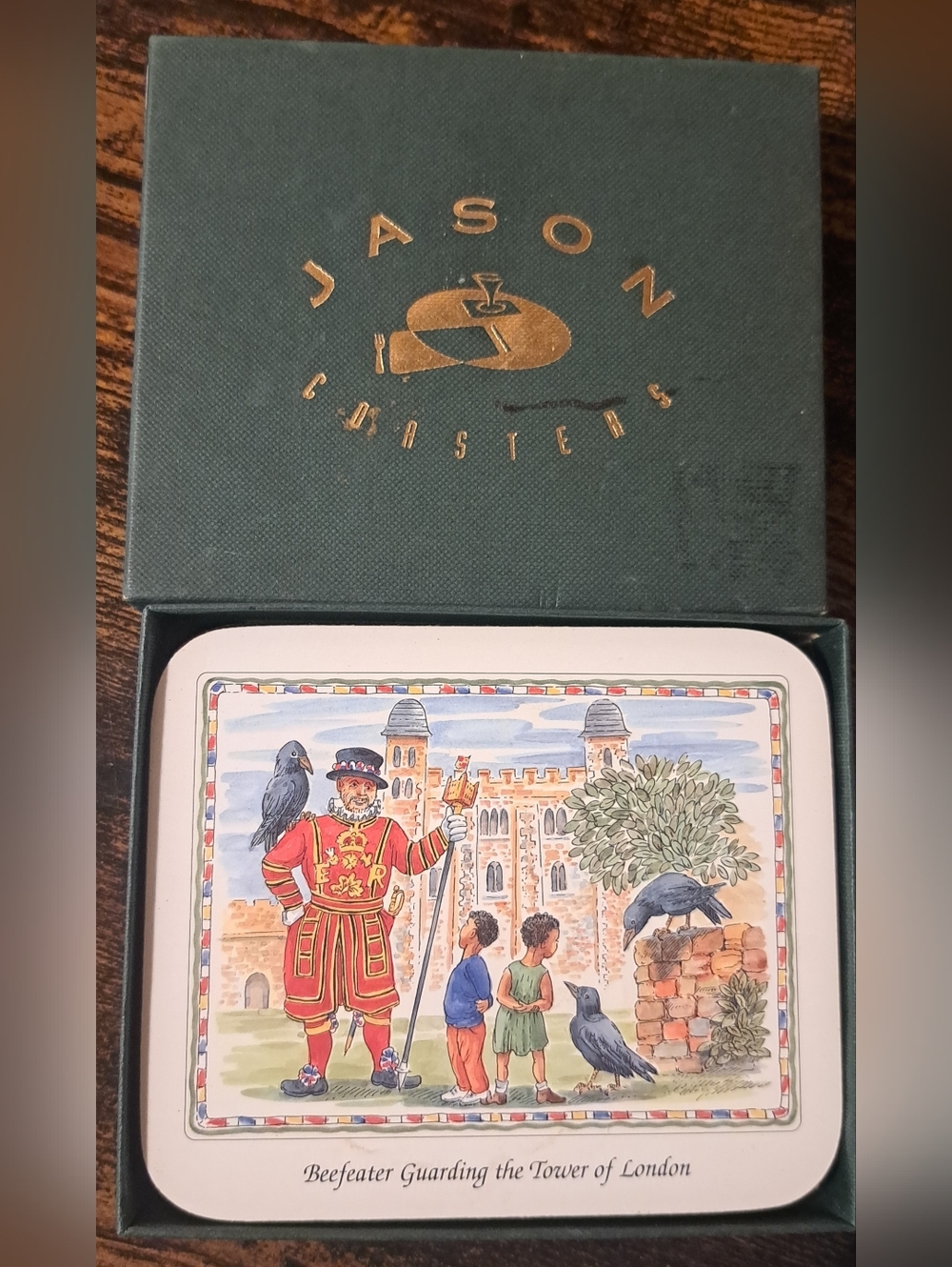 JASON  COASTERS  London Characters Scenes Set of 6 Cork Back  Open Box